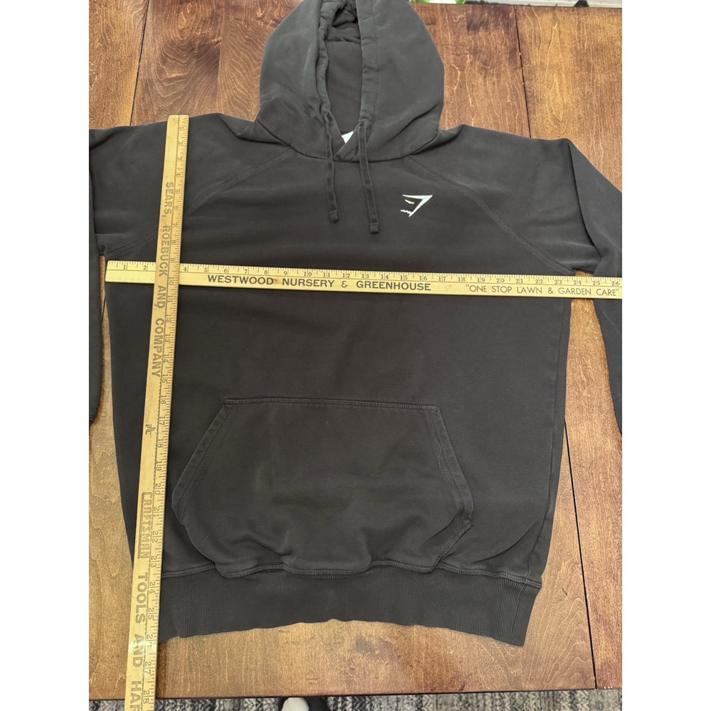 Men's Medium Black Gymshark Pullover Hoodie - Picture 3 of 7